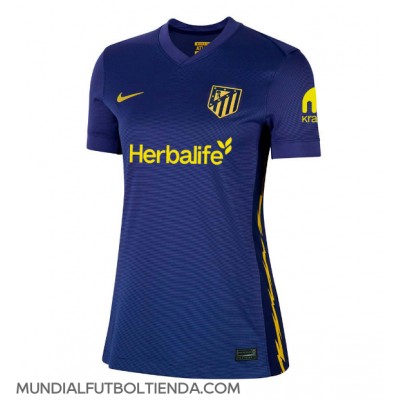 Camiseta Atletico Madrid Koke #6 Segunda Equipación Replica 2025-26 para mujer mangas cortas Camiseta Atletico Madrid Koke #6 Segunda Equipación Replica 2025-26 para mujer mangas cortas